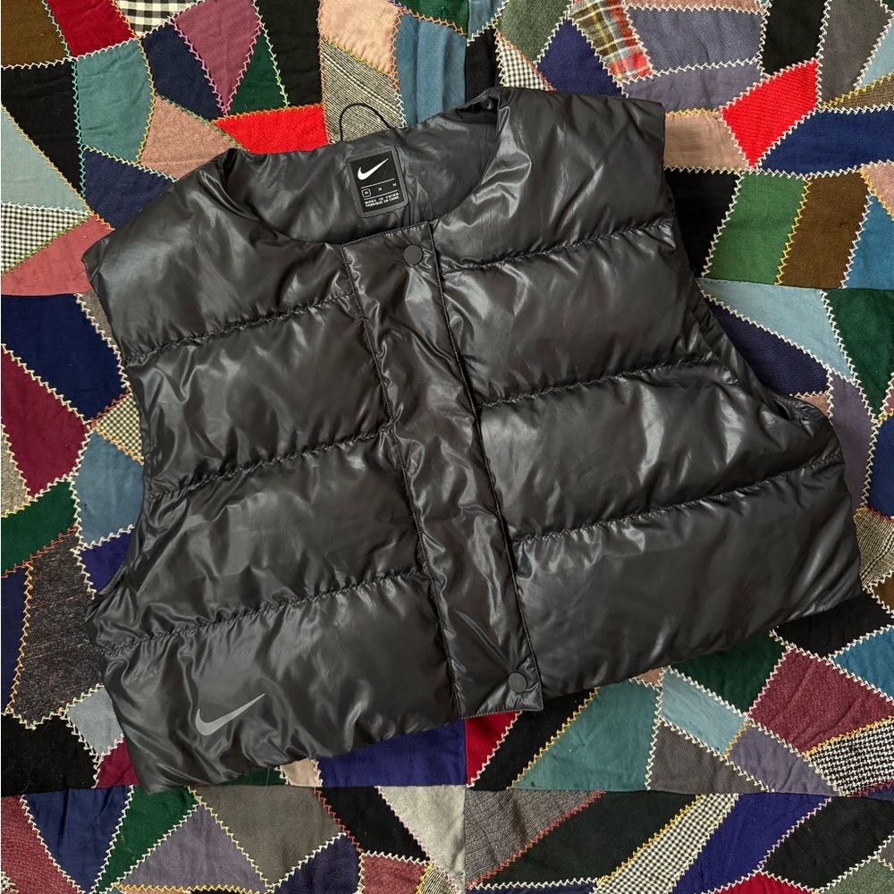 Nike Black Quilted Vest